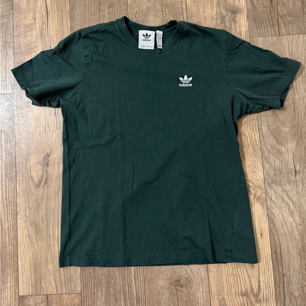 Adidas Men's Trefoil Logo Tee - Forest Green. Size Small